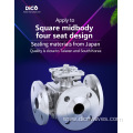 Electrically Driven Hg20592 Three Way Flange Ball Valve